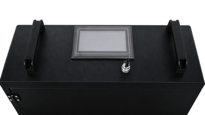Control panel on Master Blasters Laser 300W pulsed laser cleaning machine