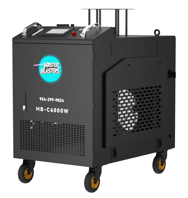 Master Blasters Laser 6000W continuous-wave laser cleaning machine on a transparent background